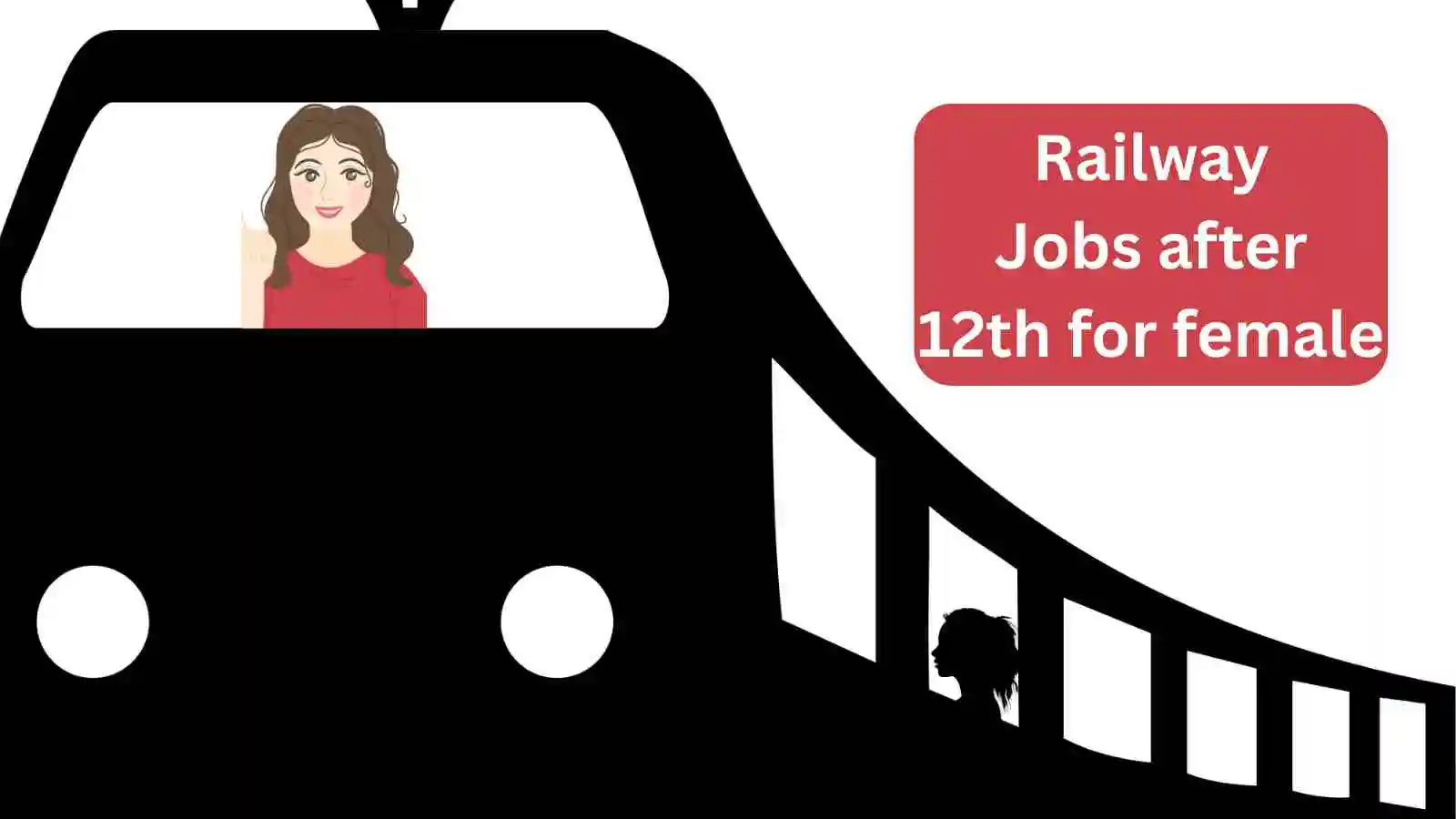 Indian girl in railway uniform at a station, representing career opportunities for 12th pass girls in Indian Railways
