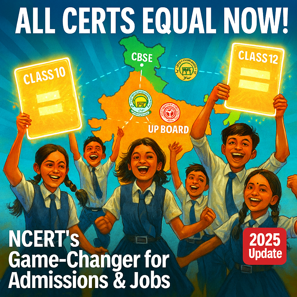 NCERT's Nationwide Equivalence for Class 10 and 12 Certificates