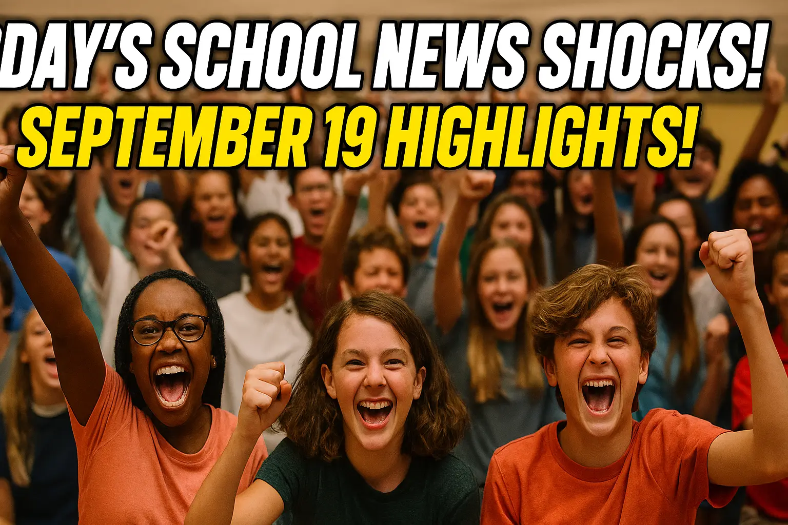 Today’s school news will be surprised! Lost then – the main things of September 19